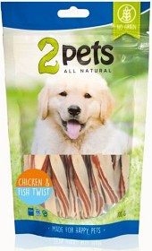 Bild på 2pets Dogsnack Chicken & Fish Twist 100 g