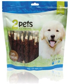 Bild på 2pets Tuggpinne m lamm 12cm 30-pack 400g