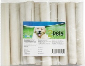 Bild på 2Pets Tuggrulle Vit 12,5 cm 15 mm 10-pack