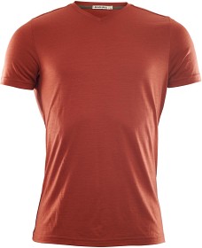 Bild på Aclima LightWool T-Vneck Man Red Ochre
