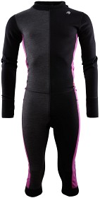 Bild på Aclima M's WarmWool Overall 3/4 Jet Black / Marengo /  Sunset Purple