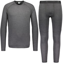 Bild på Alaska Paket Underställ Merino Base Layer Dark Grey Herr