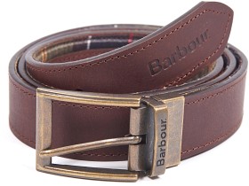 Bild på Barbour M's Reversible Tartan Leather Belt Classic Tartan/Brown