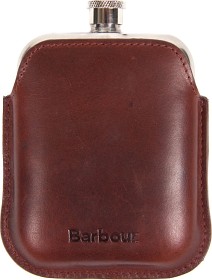 Bild på Barbour Wax Leather Hipflask Dark Brown