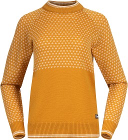 Bild på Bergans W's Alvdal Wool Jumper Golden Yellow/Vanilla White