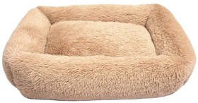 Bild på Brava Fluffy Calming Bed Beige Rectangle XL