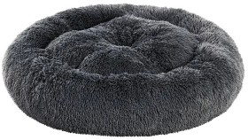 Bild på Brava Fluffy Calming Bed Dark Grey Round L
