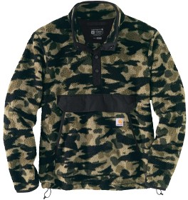 Bild på Carhartt M's Relaxed Fit Pile Fleece Pullover Black Blind Duck Camo