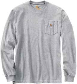 Bild på Carhartt M's Workwear Pocket L/S T-Shirt Heather Grey