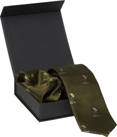 Bild på Chevalier Ducks Tie & Hanky Set Green