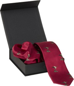 Bild på Chevalier Ducks Tie & Hanky Set Red