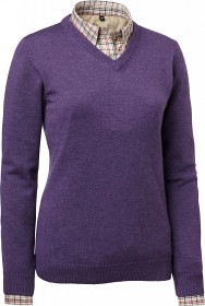 Bild på Chevalier Gaby Lady Lambswool Pullover w Patches Purple