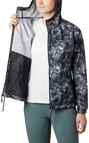 Bild på Columbia W's Flash Forward Printed Windbreaker Jacket Black Rubbed Texture