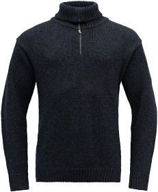 Bild på Devold Nansen Sweater Zip Neck Unisex Dark Blue Melange