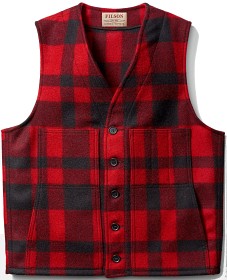Bild på Filson M's Mackinaw Wool Vest Red/Black