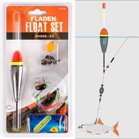 Bild på Fladen Float Set Zander (Gös) 8 g