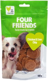 Bild på FourFriends Godis Chicken & Liver Chip 100g