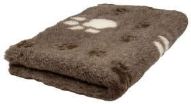 Bild på Foxy Fur Dog Mat Thermo Brown Paw 100 x 75 cm