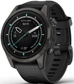 Bild på Garmin EPIX PRO (G2) 42mm Sapphire Carbon Grey DLC Titanium with Black Band
