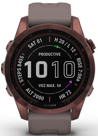 Bild på Garmin Fenix 7S Sapphire Solar Dark Bronze Titanium