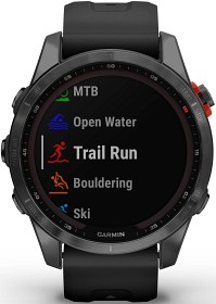 Bild på Garmin Fenix 7S Solar Slate Gray with Black Band