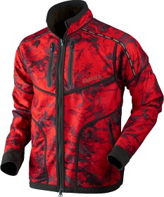 Bild på Härkila Lynx Reversible Windstopper Fleece Jacket Willow Green/AXIS MSP® Red Blaze