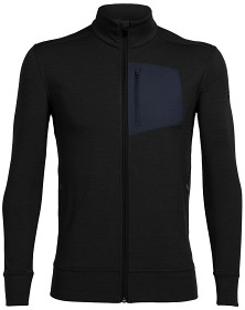 Bild på Icebreaker M's Momentum LS Zip Black/Black