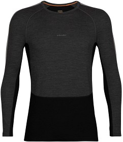 Bild på Icebreaker M's ZoneKnit 200 LS Crewe Jet Hthr/Blk/Metro H/Cb