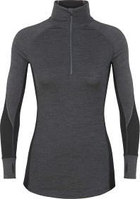 Bild på Icebreaker W's Zone LS Half Zip 260 Jet Hthr/Black