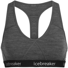 Bild på Icebreaker W Sprite Racerback Bra Gritstone Hthr