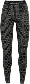 Bild på Icebreaker W's 250 Vertex Leggings Alpine Geo Black/Snow/J