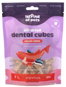 Bild på Island of Pets Air-dried Atlantic Redfish Dental Cubes 100 g