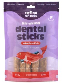 Bild på Island of Pets Air-dried Atlantic Redfish Dental Sticks 250 g