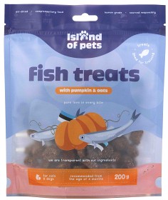 Bild på Island of Pets Fish Treats with Pumpkin and Oats 200 g