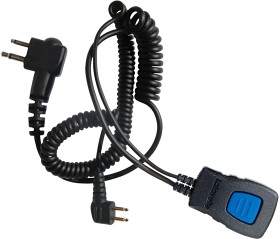 Bild på Lafayette Miniheadset Radiokabel Peltor 2-Pin J22 2,5+3,5mm Vinklad Mindre Mellanrum