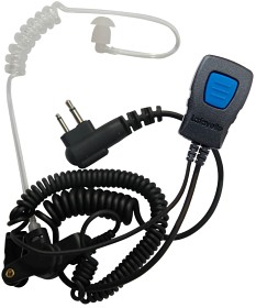 Bild på Lafayette Miniheadset Security Öronmussla 2,5+3,5mm Vinklad Mindre Mellanrum