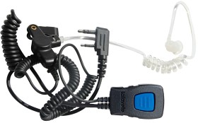 Bild på Lafayette Miniheadset Security Öronmussla 3,5+2,5mm Vinklad Bredare Mellanrum
