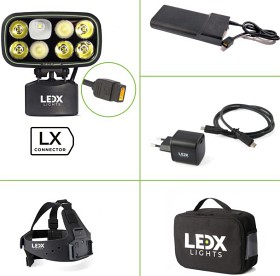 Bild på LedX Cobra 6 500 X-pand Kit, LX-Connector 106Wh Battery