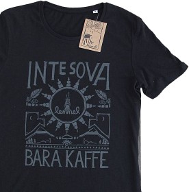 Bild på Lemmelkaffe T-shirt Inte Sova Bara Kaffe Svart
