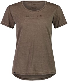 Bild på Mons Royale Women's Zephyr Merino Cool Tee Walnut