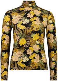 Bild på Mons Royale W's Cascade Merino Flex 200 Mock Neck LS Floral Camo