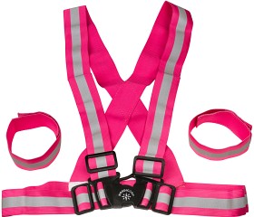 Bild på Nordic Grip Reflective Kids Cross Belt with 2 Band Pink Junior