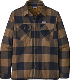 Bild på Patagonia M's Insulated Organic Cotton MW Fjord Flannel Shirt Mountain Plaid: Timber Brown
