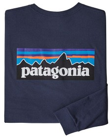 Bild på Patagonia M's L/S P-6 Logo Responsibili-Tee Classic Navy