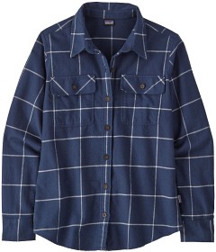 Bild på Patagonia W's L/S Organic Cotton Midweight Fjord Flannel Shirt Woodland New Navy