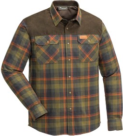 Bild på Pinewood M's Douglas Shirt Hunting Olive/Terracotta