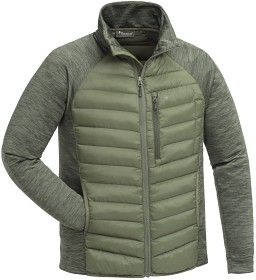 Bild på Pinewood M's Abisko Hybrid Power Fleece Jacket Clover Green/Dark Green