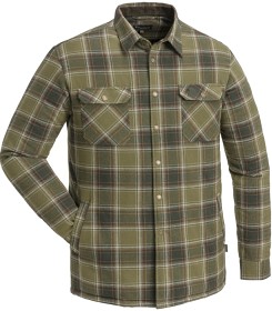 Bild på Pinewood M's Finnveden Check Padd Overshirt Hunting Olive/Terracotta