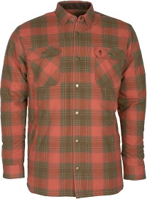 Bild på Pinewood M's Finnveden Checked Padded Overshirt Terracotta/Olive