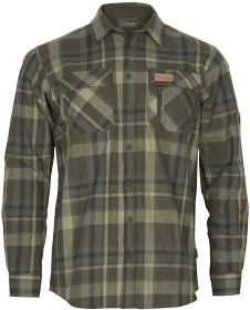 Bild på Pinewood M's Lappland Rough Flannel Shirt Green/Brown